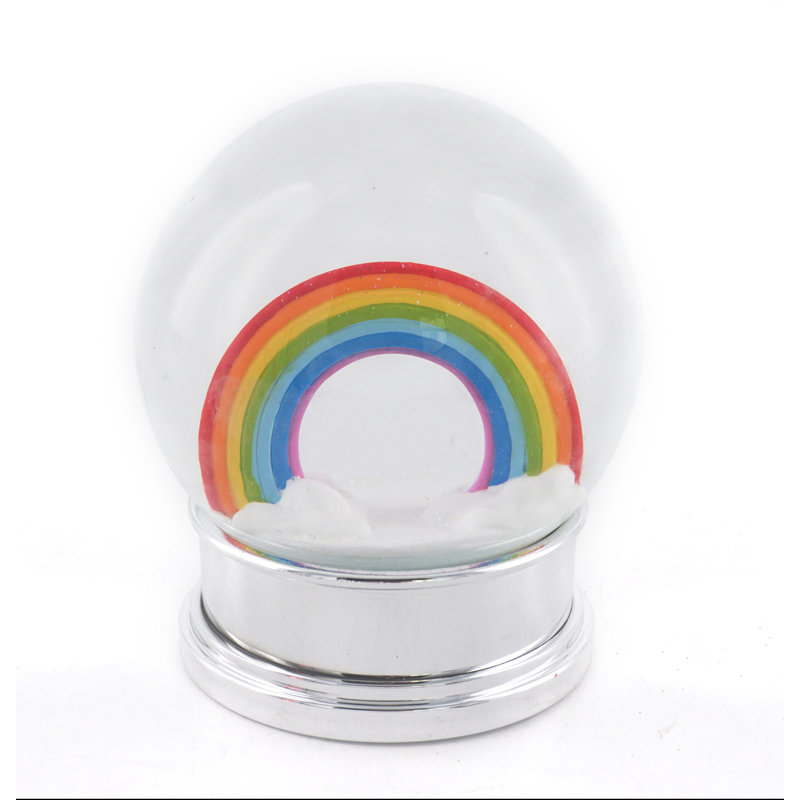 Ebern Designs Rainbow Glitter Snow Globe & Reviews Wayfair.ca